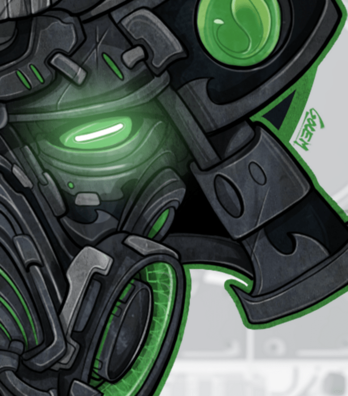 Tirage d'Art - Cyborg Samouraï – Image 2